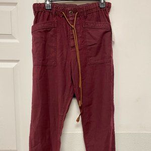 Free People Jogger Style Pomegranite Pants